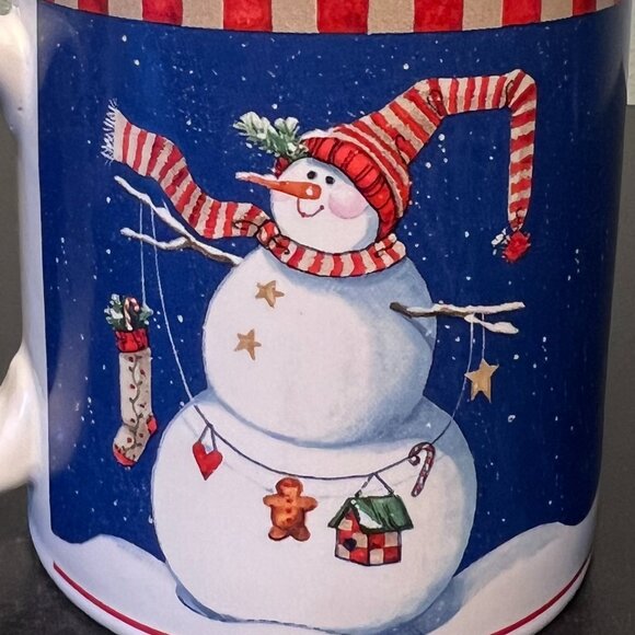 Trio of Vintage Sakura WINTER BUDDIES Stoneware Mugs w/ Art by Sandi Gore  Evans - Picture 5 of 8